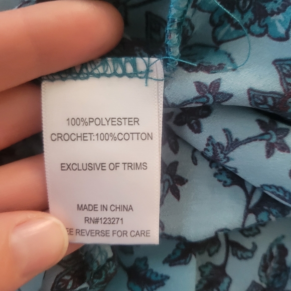 Stella Tweed Floral Print Open Front Kimono Sleeve Cardigan Womens One Size - Picture 6 of 6